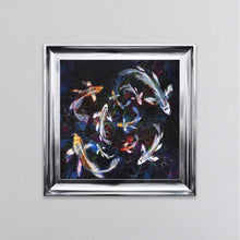 Load image into Gallery viewer, Colourful Koi Pond Framed Wall Art