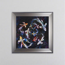 Load image into Gallery viewer, Colourful Koi Pond Framed Wall Art