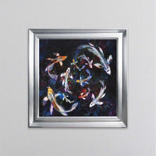 Load image into Gallery viewer, Colourful Koi Pond Framed Wall Art