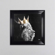 Load image into Gallery viewer, Lion King Of The Jungle Left Framed Wall Art