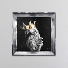 Load image into Gallery viewer, Lion King Of The Jungle Left Framed Wall Art