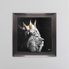 Load image into Gallery viewer, Lion King Of The Jungle Left Framed Wall Art
