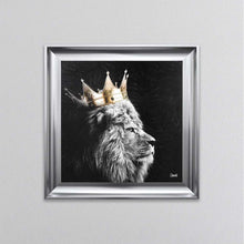 Load image into Gallery viewer, Lion King Of The Jungle Left Framed Wall Art