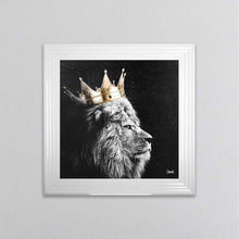 Load image into Gallery viewer, Lion King Of The Jungle Left Framed Wall Art