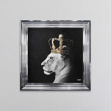 Load image into Gallery viewer, Lion Queen Of The Jungle Right Framed Wall Art