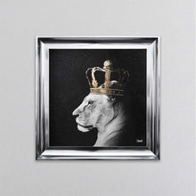 Load image into Gallery viewer, Lion Queen Of The Jungle Right Framed Wall Art