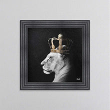 Load image into Gallery viewer, Lion Queen Of The Jungle Right Framed Wall Art