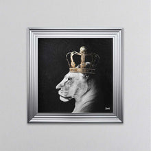 Load image into Gallery viewer, Lion Queen Of The Jungle Right Framed Wall Art
