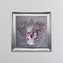 Load image into Gallery viewer, Queen Skull With Crown Framed Wall Art