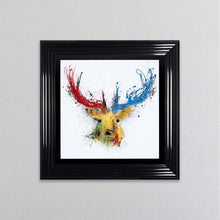 Load image into Gallery viewer, Colourful Stag Framed Wall Art