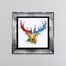 Load image into Gallery viewer, Colourful Stag Framed Wall Art