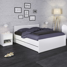 Load image into Gallery viewer, Naia Bedside - 1 Drawer 1 Shelf in White High Gloss