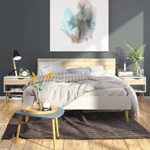 Load image into Gallery viewer, Oslo Bedside 1 Drawer in White and Oak