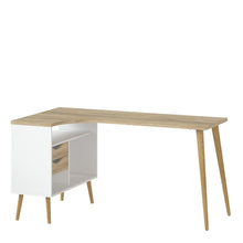 Load image into Gallery viewer, Oslo Desk 2 Drawer in White and Oak