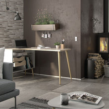 Load image into Gallery viewer, Oslo Desk 2 Drawer in White and Oak