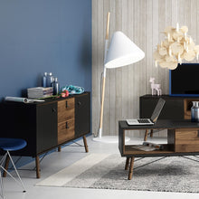 Load image into Gallery viewer, Ry Sideboard 2 doors + 2 drawers in Matt Black Walnut