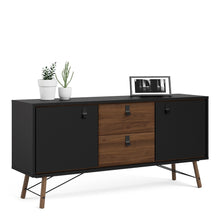 Load image into Gallery viewer, Ry Sideboard 2 doors + 2 drawers in Matt Black Walnut