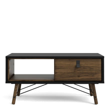 Load image into Gallery viewer, Ry Coffee table with 1 drawer in Matt Black Walnut