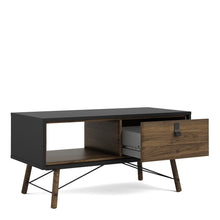Load image into Gallery viewer, Ry Coffee table with 1 drawer in Matt Black Walnut