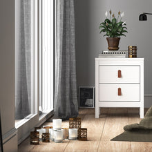 Load image into Gallery viewer, Barcelona Bedside Table 2 drawers in White
