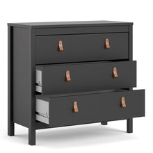 Load image into Gallery viewer, Barcelona Chest 3 drawers in Matt Black