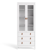 Load image into Gallery viewer, Barcelona China cabinet 2 doors w/glass + 3 drawers in White