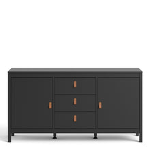 Load image into Gallery viewer, Barcelona Sideboard 2 doors + 3 drawers in Matt Black