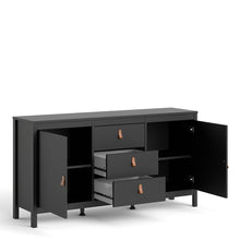 Load image into Gallery viewer, Barcelona Sideboard 2 doors + 3 drawers in Matt Black