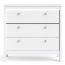 Load image into Gallery viewer, Madrid Chest 3 drawers in White