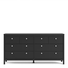 Load image into Gallery viewer, Madrid Double dresser 4+4 drawers in Matt Black