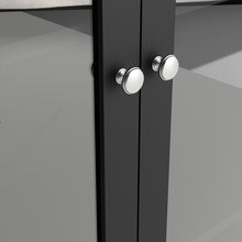 Load image into Gallery viewer, Madrid China cabinet 2 doors w/glass + 3 drawers in Matt Black