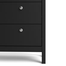 Load image into Gallery viewer, Madrid China cabinet 2 doors w/glass + 3 drawers in Matt Black