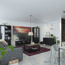 Load image into Gallery viewer, Madrid Tv-unit 3 drawers in Matt Black
