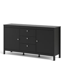 Load image into Gallery viewer, Madrid Sideboard 2 doors + 3 drawers in Matt Black