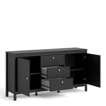 Load image into Gallery viewer, Madrid Sideboard 2 doors + 3 drawers in Matt Black