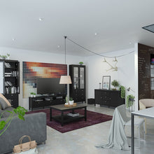 Load image into Gallery viewer, Madrid Sideboard 2 doors + 3 drawers in Matt Black