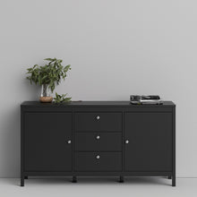 Load image into Gallery viewer, Madrid Sideboard 2 doors + 3 drawers in Matt Black