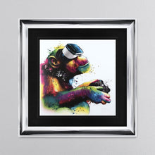 Load image into Gallery viewer, Patrice Murciano Monkey Gamer Framed Wall Art 90*90cm