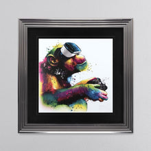 Load image into Gallery viewer, Patrice Murciano Monkey Gamer Framed Wall Art 90*90cm