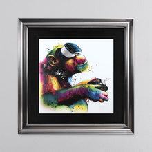 Load image into Gallery viewer, Patrice Murciano Monkey Gamer Framed Wall Art 90*90cm
