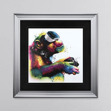 Load image into Gallery viewer, Patrice Murciano Monkey Gamer Framed Wall Art 90*90cm