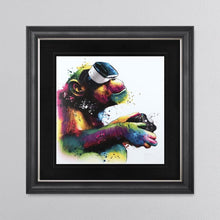 Load image into Gallery viewer, Patrice Murciano Monkey Gamer Framed Wall Art 90*90cm