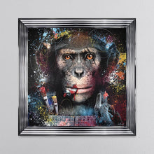 Load image into Gallery viewer, Colour Artist Monkey Framed Artwork 90*90cm