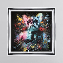 Load image into Gallery viewer, Colour Frenchie Framed Wall Art 90*90cm