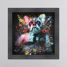 Load image into Gallery viewer, Colour Frenchie Framed Wall Art 90*90cm