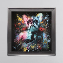 Load image into Gallery viewer, Colour Frenchie Framed Wall Art 90*90cm