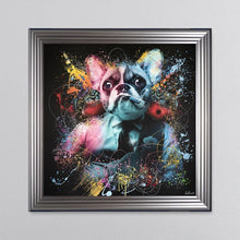 Load image into Gallery viewer, Colour Frenchie Framed Wall Art 90*90cm