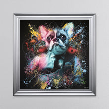 Load image into Gallery viewer, Colour Frenchie Framed Wall Art 90*90cm