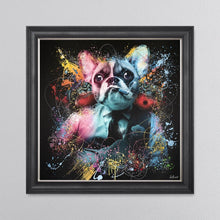 Load image into Gallery viewer, Colour Frenchie Framed Wall Art 90*90cm