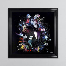 Load image into Gallery viewer, Colour Monkey Poker Framed Wall Art 90*90cm